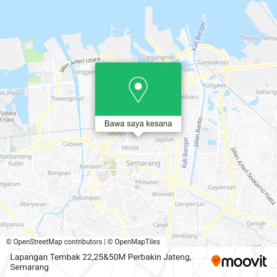 Peta Lapangan Tembak 22,25&50M Perbakin Jateng