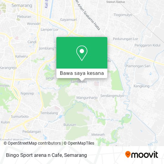 Peta Bingo Sport arena n Cafe
