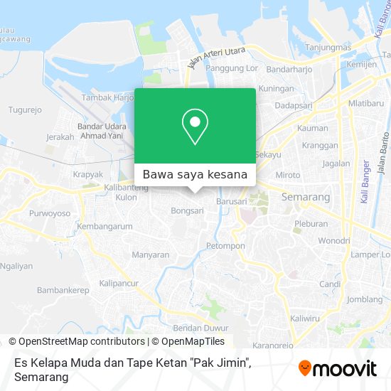 Peta Es Kelapa Muda dan Tape Ketan "Pak Jimin"