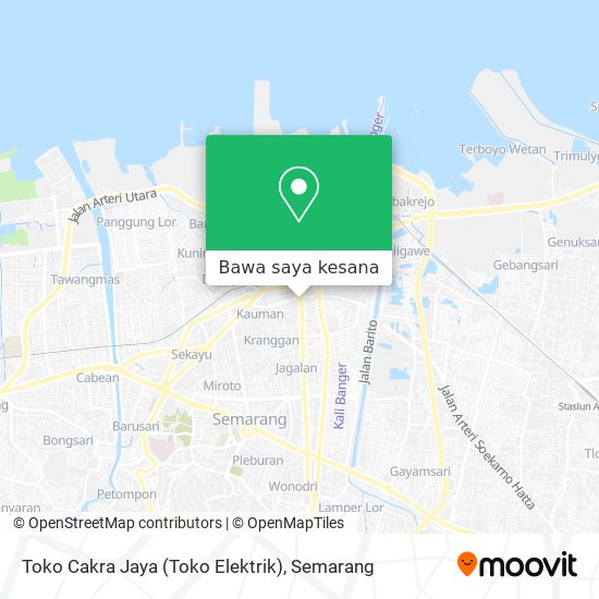 Peta Toko Cakra Jaya (Toko Elektrik)
