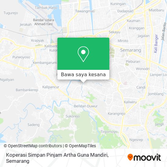 Peta Koperasi Simpan Pinjam Artha Guna Mandiri