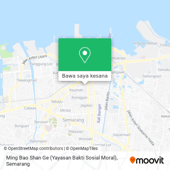 Peta Ming Bao Shan Ge (Yayasan Bakti Sosial Moral)