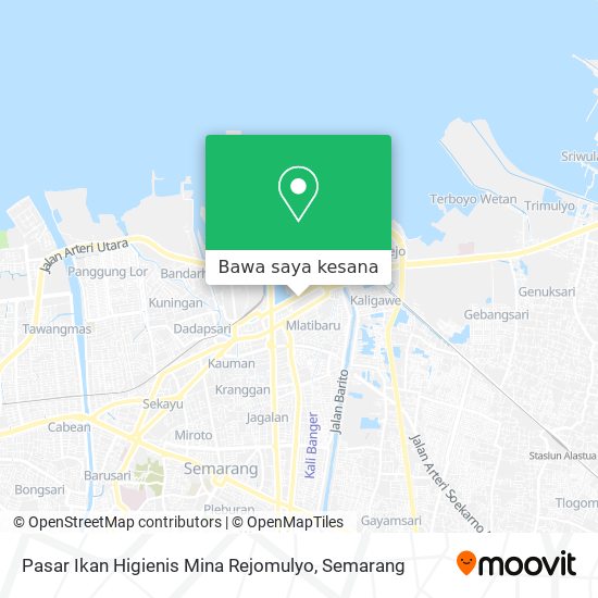 Peta Pasar Ikan Higienis Mina Rejomulyo