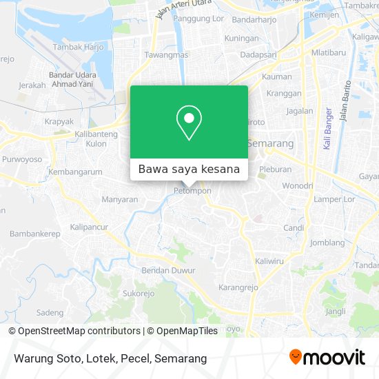 Peta Warung Soto, Lotek, Pecel