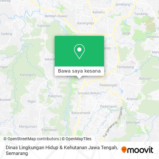 Peta Dinas Lingkungan Hidup & Kehutanan Jawa Tengah