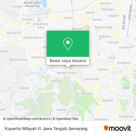 Peta Kopertis Wilayah VI Jawa Tengah