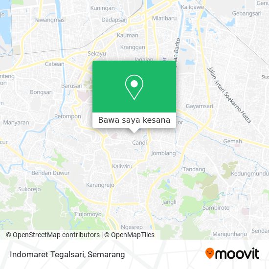 Peta Indomaret Tegalsari