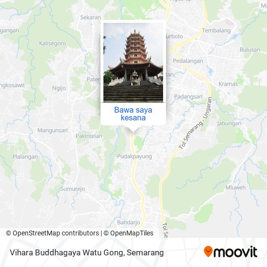 Peta Vihara Buddhagaya Watu Gong