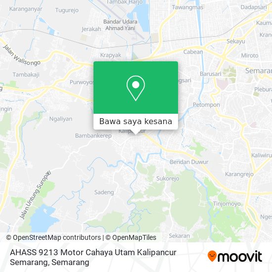 Peta AHASS 9213 Motor Cahaya Utam Kalipancur Semarang