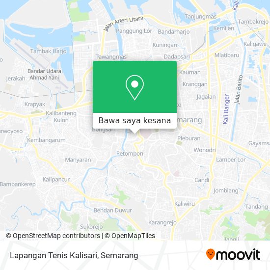 Peta Lapangan Tenis Kalisari