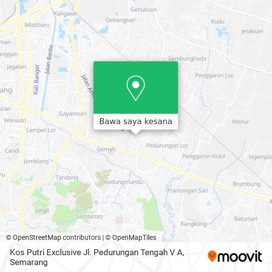 Peta Kos Putri Exclusive Jl. Pedurungan Tengah V A