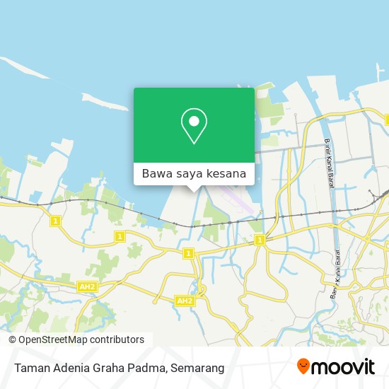 Peta Taman Adenia Graha Padma