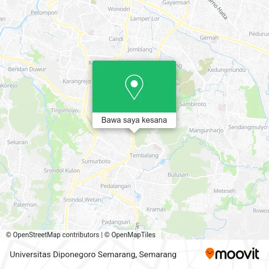 Peta Universitas Diponegoro Semarang