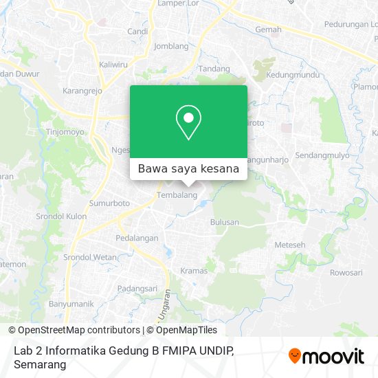 Peta Lab 2 Informatika Gedung B FMIPA UNDIP