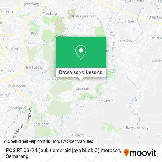 Peta POS RT 03 / 24 (bukit emerald jaya bLok C) meteseh