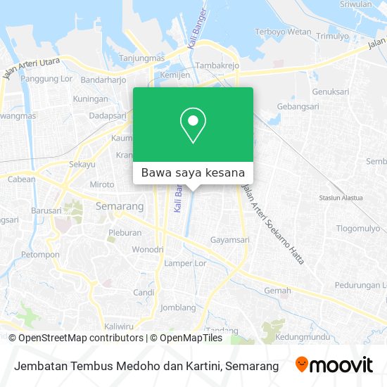 Peta Jembatan Tembus Medoho dan Kartini