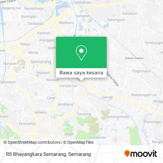 Peta RS Bhayangkara Semarang