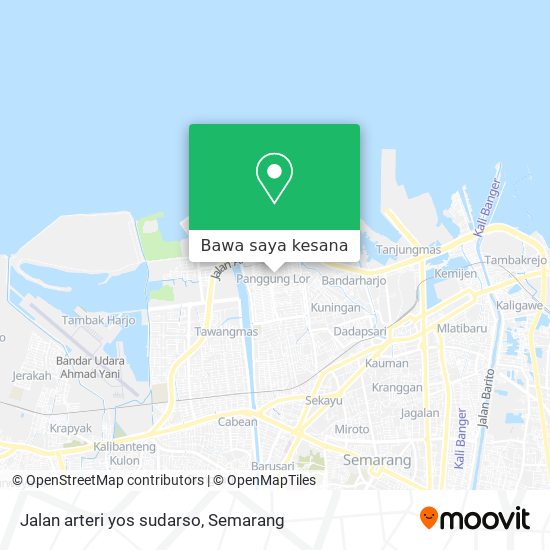 Peta Jalan arteri yos sudarso