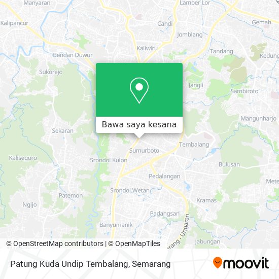 Peta Patung Kuda Undip Tembalang