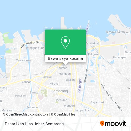 Peta Pasar Ikan Hias Johar