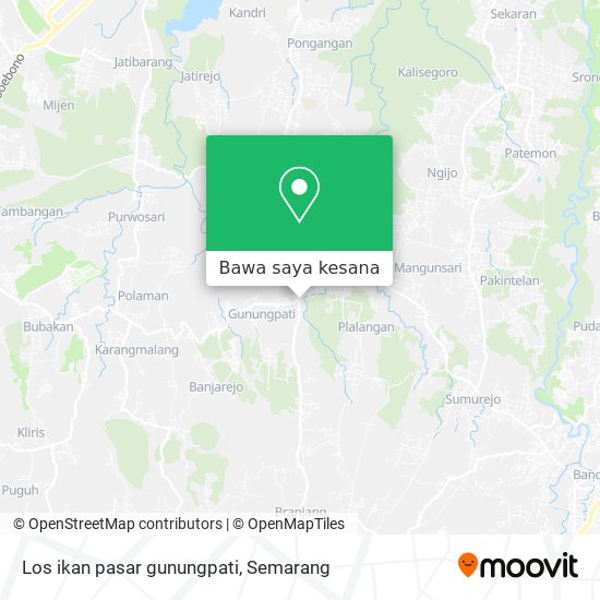 Peta Los ikan pasar gunungpati