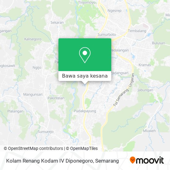 Peta Kolam Renang Kodam IV Diponegoro