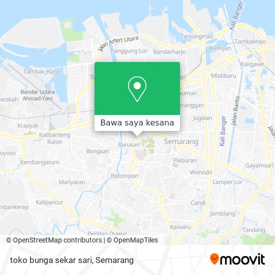 Peta toko bunga sekar sari