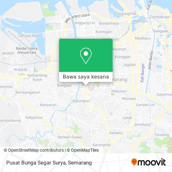 Peta Pusat Bunga Segar Surya