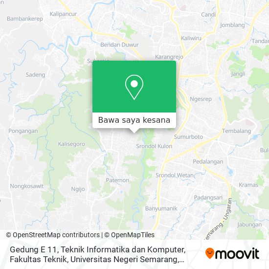 Peta Gedung E 11, Teknik Informatika dan Komputer, Fakultas Teknik, Universitas Negeri Semarang