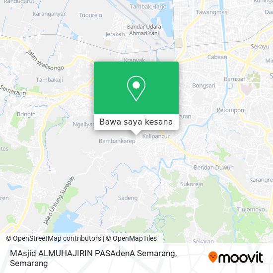 Peta MAsjid ALMUHAJIRIN PASAdenA Semarang