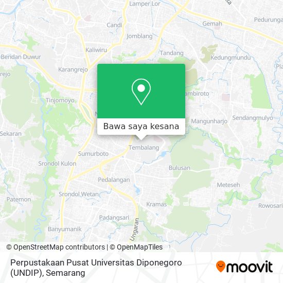 Peta Perpustakaan Pusat Universitas Diponegoro (UNDIP)