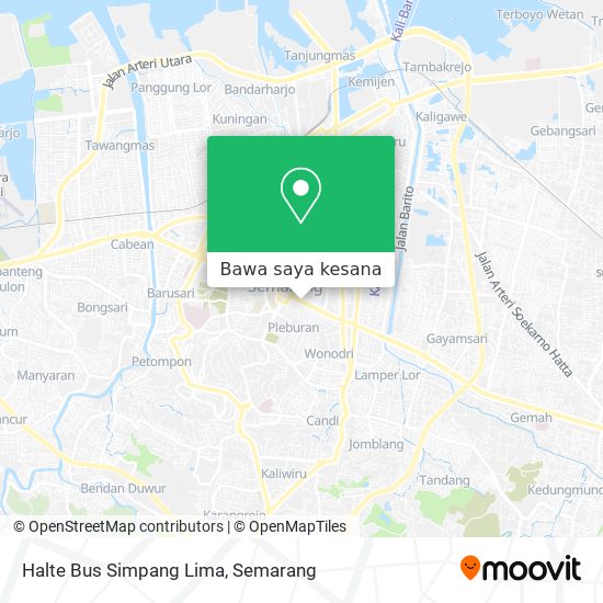 Peta Halte Bus Simpang Lima