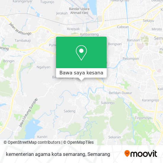 Peta kementerian agama kota semarang