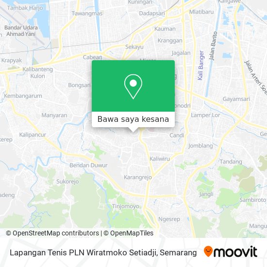 Peta Lapangan Tenis PLN Wiratmoko Setiadji