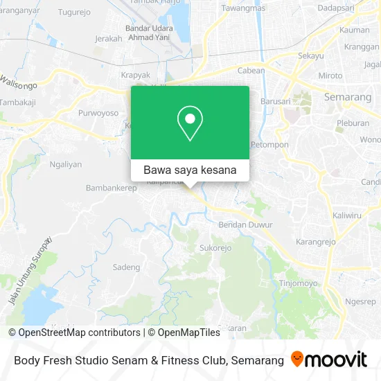 Peta Body Fresh Studio Senam & Fitness Club