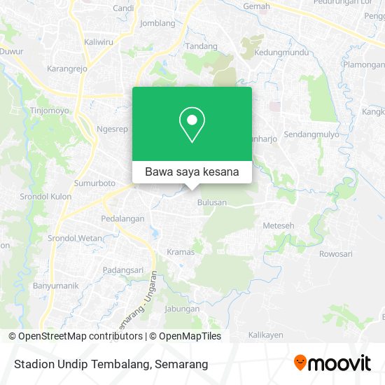 Peta Stadion Undip Tembalang