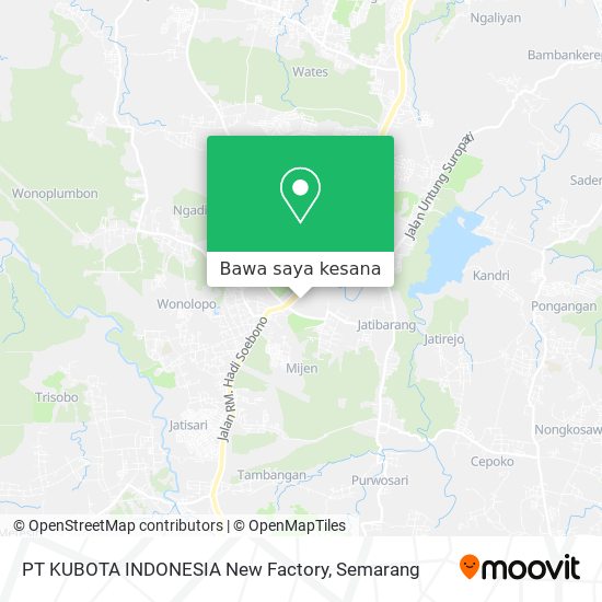 Peta PT KUBOTA INDONESIA New Factory
