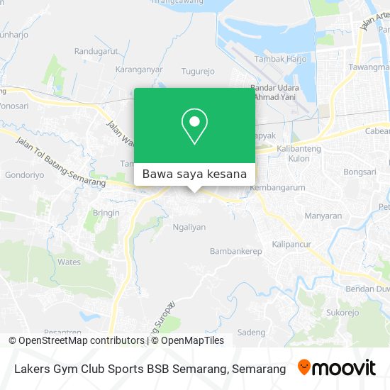 Peta Lakers Gym Club Sports BSB Semarang