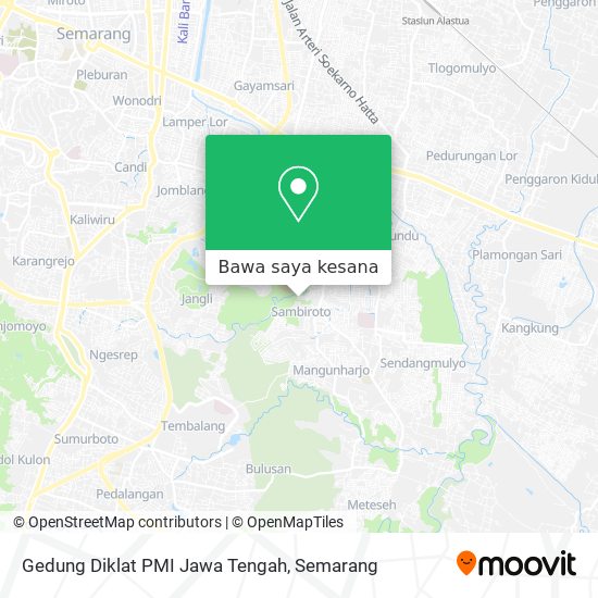 Peta Gedung Diklat PMI Jawa Tengah