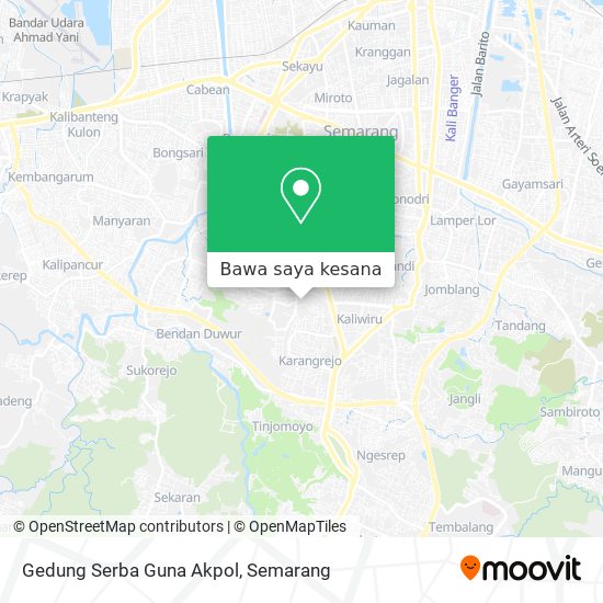 Peta Gedung Serba Guna Akpol