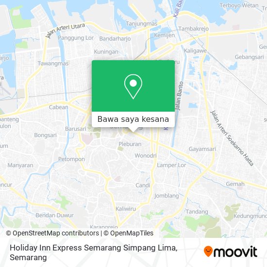 Peta Holiday Inn Express Semarang Simpang Lima