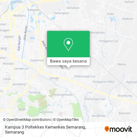 Peta Kampus 3 Poltekkes Kemenkes Semarang