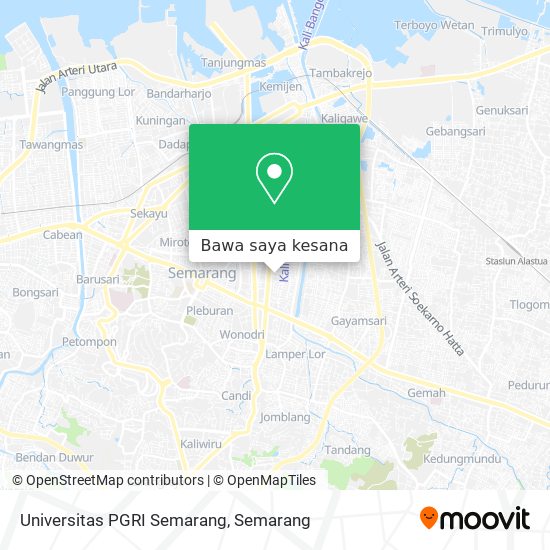 Peta Universitas PGRI Semarang