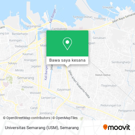 Peta Universitas Semarang (USM)