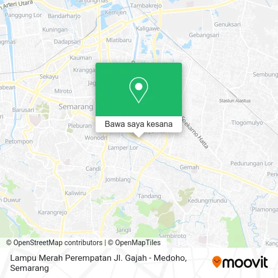 Peta Lampu Merah Perempatan Jl. Gajah - Medoho