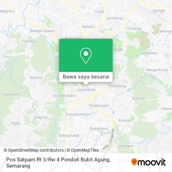 Peta Pos Satpam Rt 3 / Rw 4 Pondok Bukit Agung