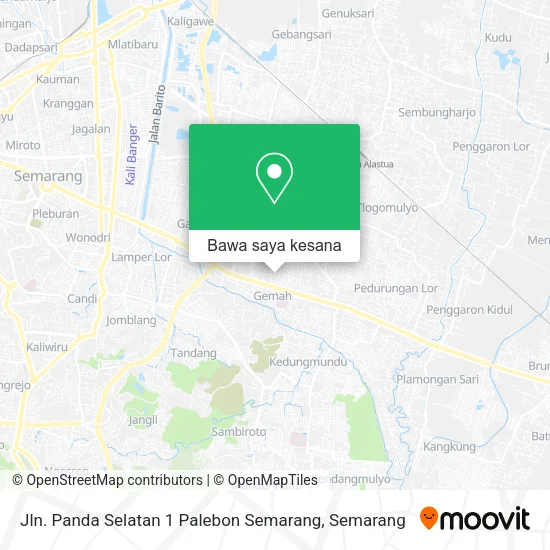 Peta Jln. Panda Selatan 1 Palebon Semarang