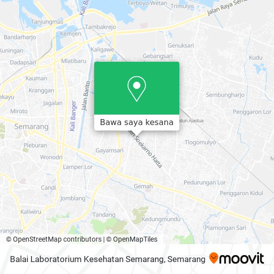 Peta Balai Laboratorium Kesehatan Semarang