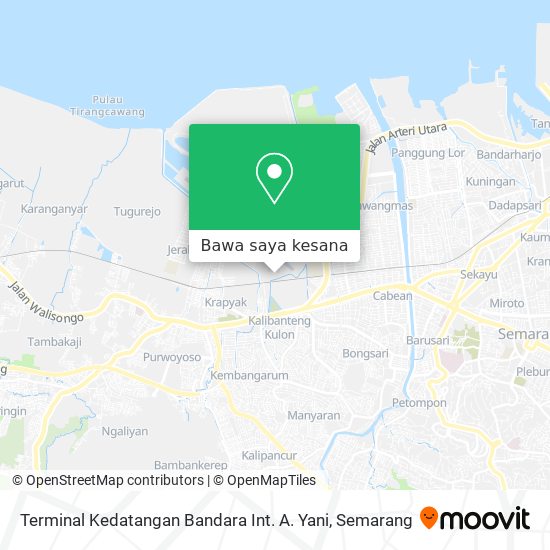Peta Terminal Kedatangan Bandara Int. A. Yani