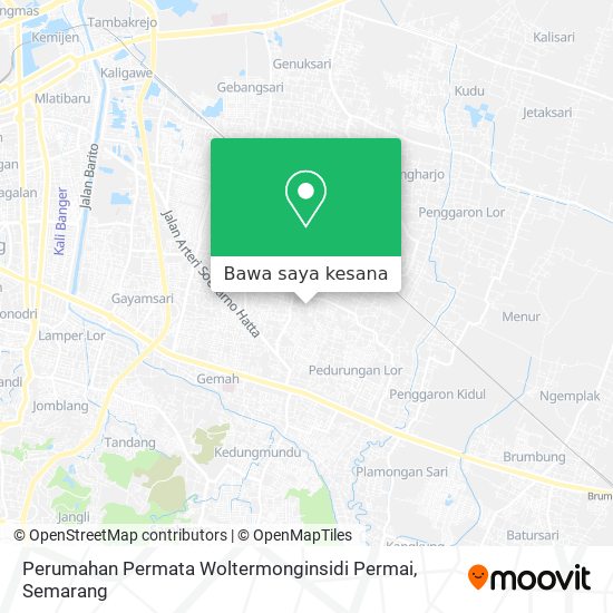 Peta Perumahan Permata Woltermonginsidi Permai